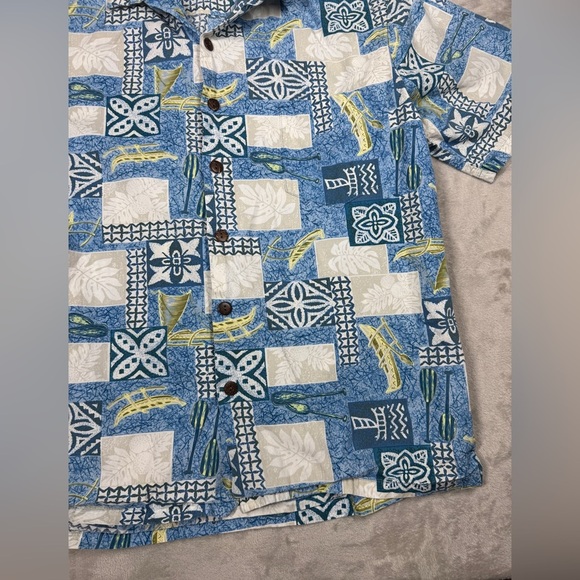 Vintage Hilo Hattie The Hawaiian Original Men’s Tropical Button Front Shirt L - Picture 7 of 16